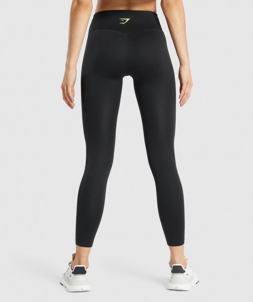 Women's Gymshark Training Graphic Leggings Black | CA 50ADN8